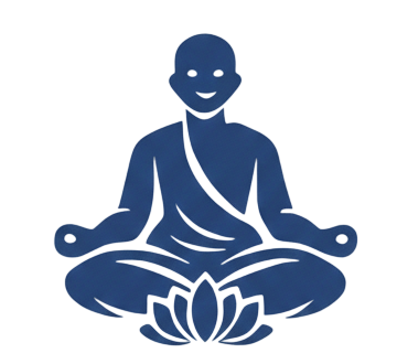 Pictogramme personnage en position de méditation 