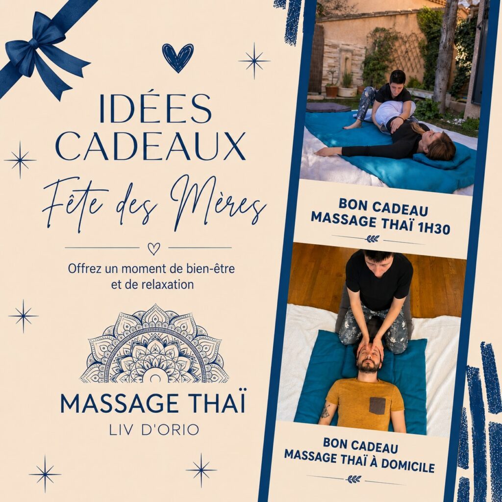 Idée cadeau pour un massage pour la fête des mères.
